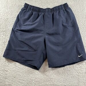Nike Shorts Mens Medium Navy Blue Mesh Lined Athletic‎ Nylon Windbreaker